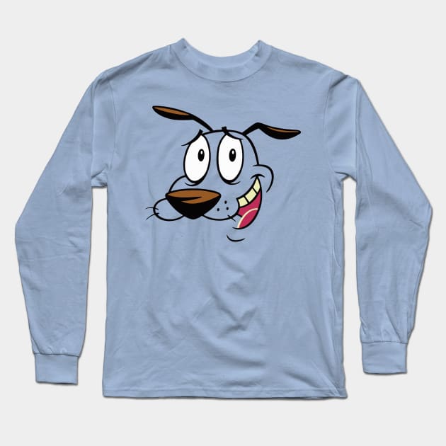 Courage dog Long Sleeve T-Shirt by HeyListen